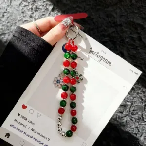 JOYBEADS Vianočný prívesok na mobil SNOWFLAKES