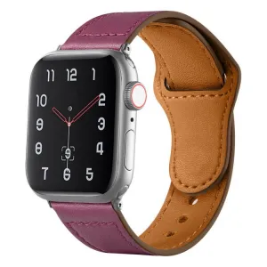 REVERSA Kožený remienok pre Apple Watch 44 / 45 / 46 / 49mm fialový
