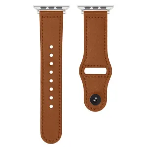 REVERSA Kožený remienok pre Apple Watch 38 / 40 / 41 / Apple Watch 10 / 11 42mm svetlohnedý