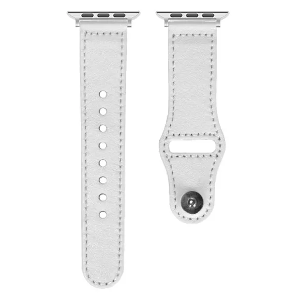 REVERSA Kožený remienok pre Apple Watch 44 / 45 / 46 / 49mm biely