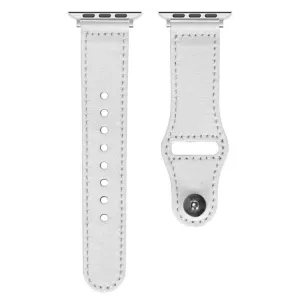 REVERSA Kožený remienok pre Apple Watch 44 / 45 / 46 / 49mm biely