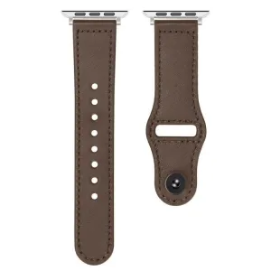 REVERSA Kožený remienok pre Apple Watch 44 / 45 / 46 / 49mm tmavohnedý