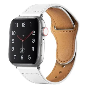 REVERSA Kožený remienok pre Apple Watch 44 / 45 / 46 / 49mm biely