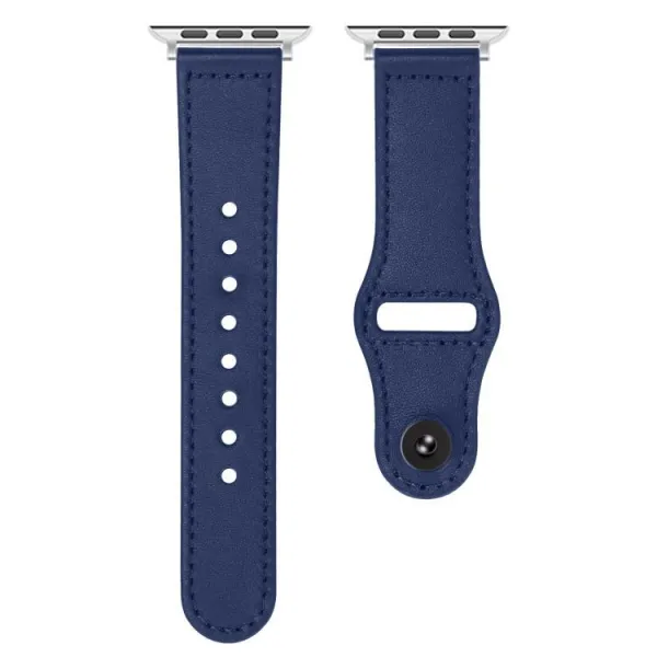 REVERSA Kožený remienok pre Apple Watch 44 / 45 / 46 / 49mm modrý