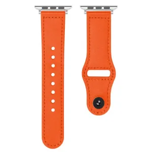 REVERSA Kožený remienok pre Apple Watch 44 / 45 / 46 / 49mm oranžový