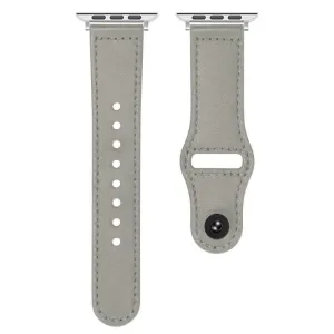 REVERSA Kožený remienok pre Apple Watch 44 / 45 / 46 / 49mm svetlošedý