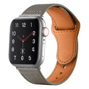 REVERSA Kožený remienok pre Apple Watch 44 / 45 / 46 / 49mm tmavošedý