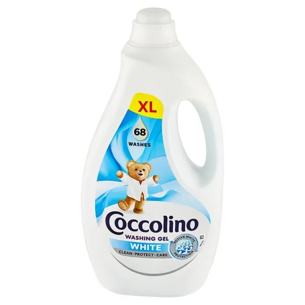 Coccolino Biele oblečenie tekutý prací prípravok 68 praní 2,72 l