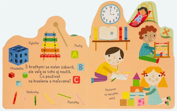 Tvarované leporelo - Hračky
