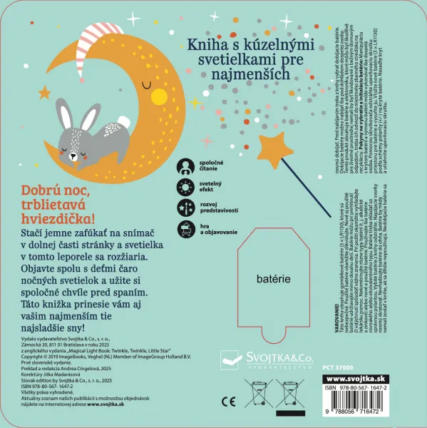 Dobrú noc, trblietavá hviezdička!