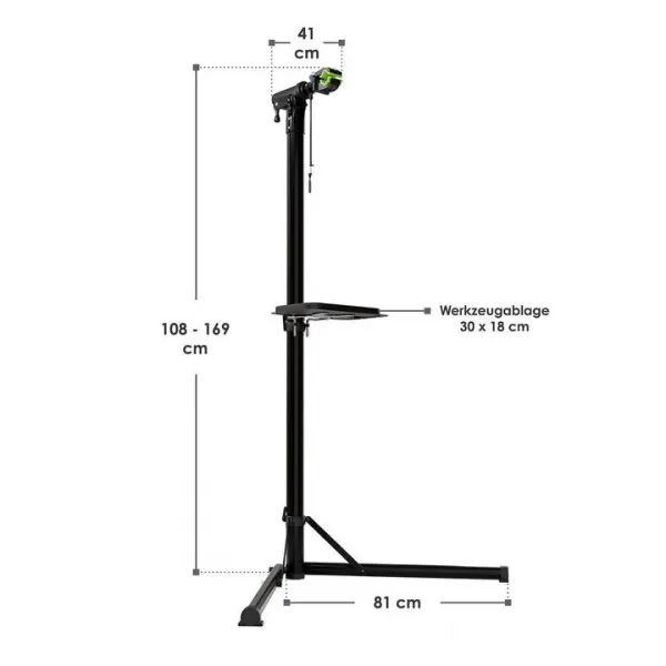 Skladací stojan na bicykle 50 kg, montážny a servisný stojan