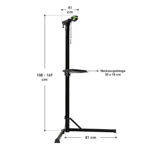 Skladací stojan na bicykle 50 kg, montážny a servisný stojan