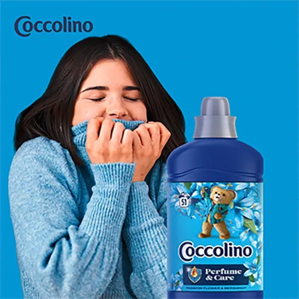 Coccolino Passion Flower & Bergamot koncentrovaný avivážny prípravok 51 praní 1275 ml