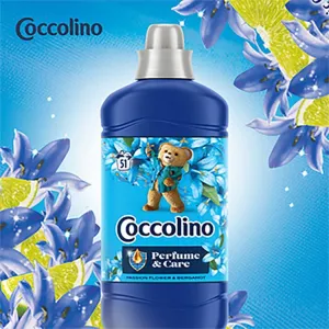 Coccolino Passion Flower & Bergamot koncentrovaný avivážny prípravok 51 praní 1275 ml