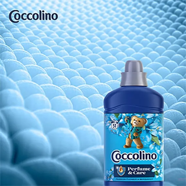 Coccolino Passion Flower & Bergamot koncentrovaný avivážny prípravok 51 praní 1275 ml
