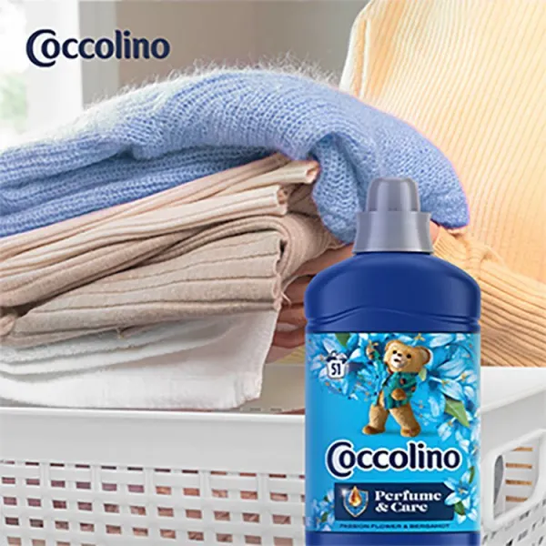 Coccolino Passion Flower & Bergamot koncentrovaný avivážny prípravok 51 praní 1275 ml