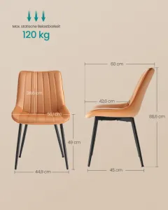 Set dvoch jedálenských stoličiek LDC090K01 (2 ks)