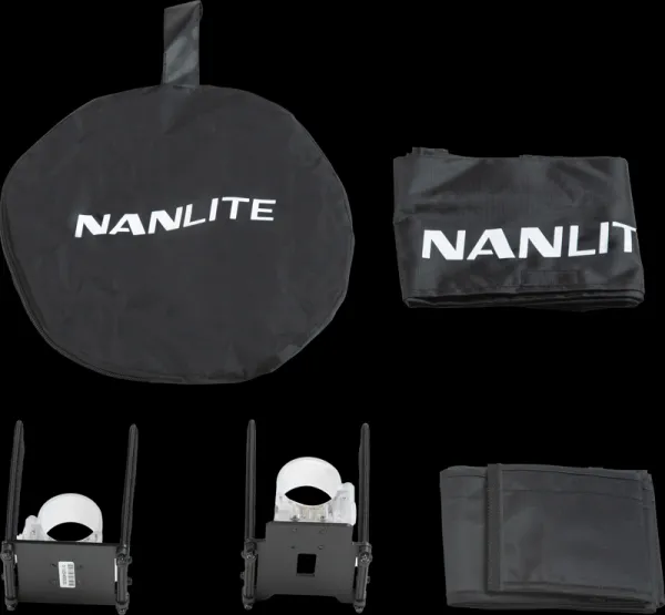 Nanlite Barndoor with eggcrate for Pavotube II 30C BD-PTII30C1EC