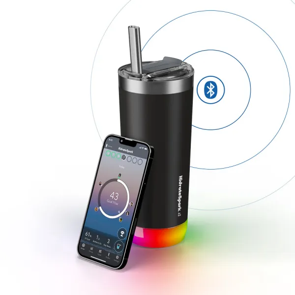 HidrateSpark Pro Tumbler – Chytrá termoska, 592 ml, čierna HI-SS20TB-02G