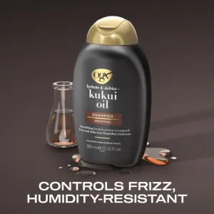 OGX Kukuí Oil hydratačný šampón proti krepateniu 385 ml