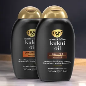 OGX Kukuí Oil hydratačný šampón proti krepateniu 385 ml