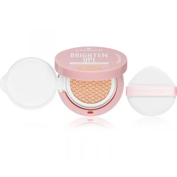 essence BRIGHTEN UP! Cushion Foundation make-up v hubke odtieň 12 Creme 12 g