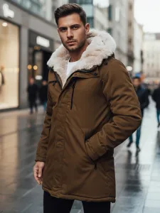 Pánska zimná parka s kapucňou