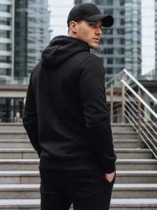 Čierna mikina ICON s kapucňou