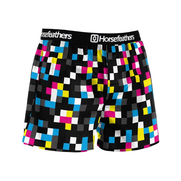 HORSEFEATHERS Boxerky Frazier 5Pack - bundle 2 BLACK velikost M