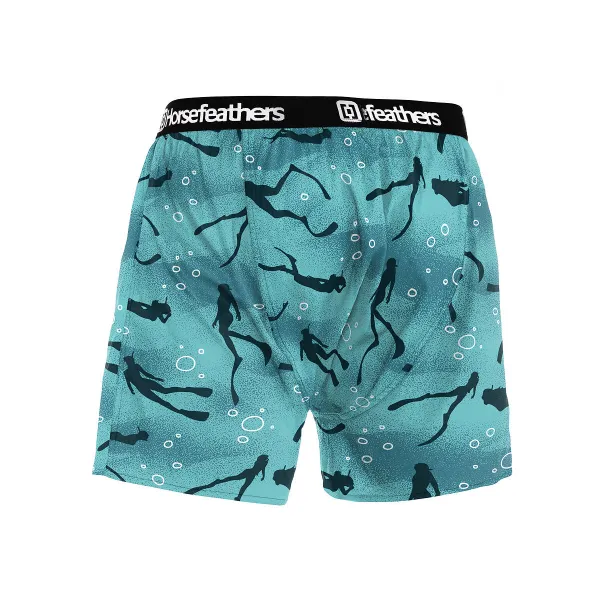 HORSEFEATHERS Boxerky Frazier - dive divas BLUE velikost M
