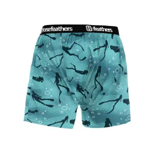 HORSEFEATHERS Boxerky Frazier - dive divas BLUE velikost M