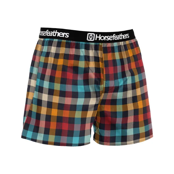 HORSEFEATHERS Boxerky Clay 3Pack - bundle 2 RED velikost M