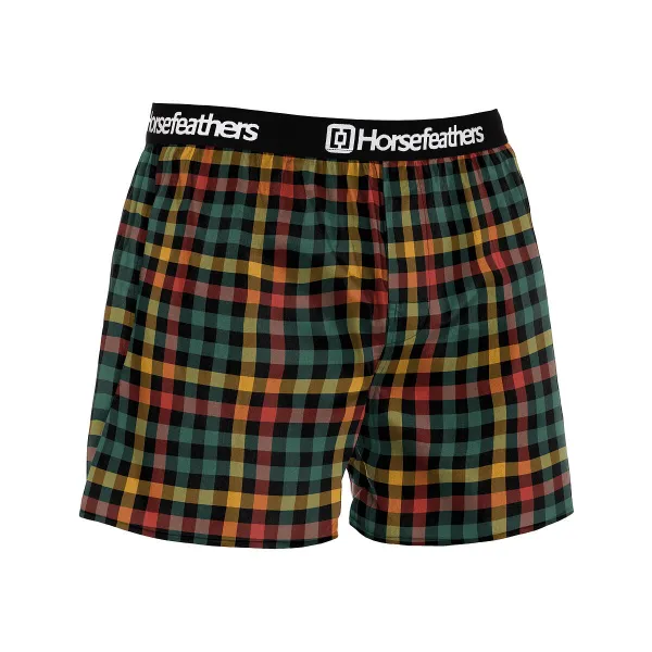 HORSEFEATHERS Boxerky Clay 3Pack - bundle 3 RED velikost M
