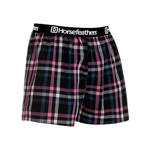 HORSEFEATHERS Boxerky Clay 5Pack - bundle 3 BLACK velikost M