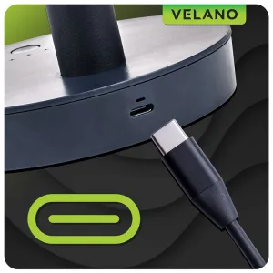 Stolový ventilátor Velano VELWEBS0018 nabíjanie cez USB-C