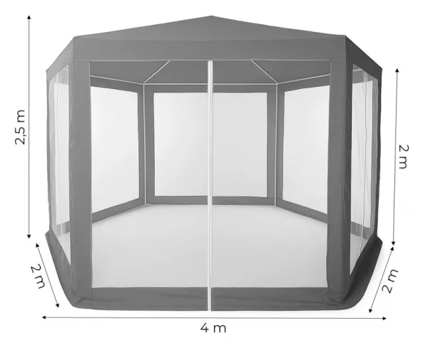 MultiGarden Zahradní párty stan Norah 2x2 m bílý