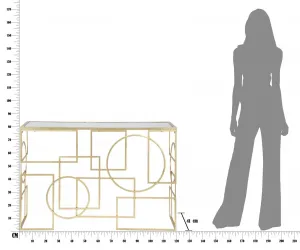 Mauro Ferretti Konzolový stolek Marie 120 cm zlatý