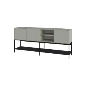 Komoda Houseland Amira 180 cm sivo-zelená