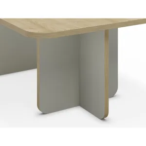 Konferenčný stolík Houseland Hillary 100 cm dub zafírový/sivo-zelený
