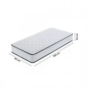 Ak furniture Taštičkový matrac Evan s chráničom 90x190