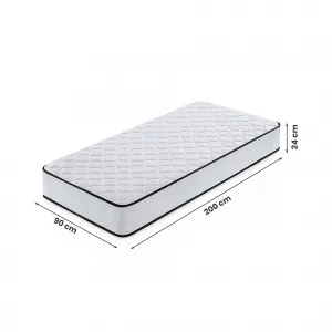 Ak furniture Taštičkový matrac Evan s chráničom 90x200