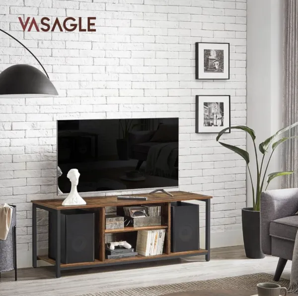 SONGMICS TV stolík Vasagle Pafo hnedý/čierny