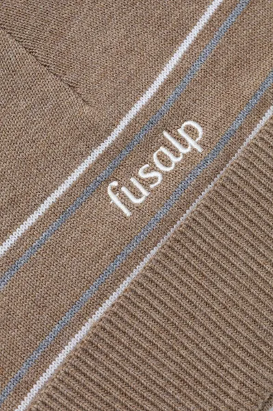 Čiapka s prímesou vlny Fusalp Retro béžová farba, I3714