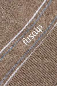 Čiapka s prímesou vlny Fusalp Retro béžová farba, I3714