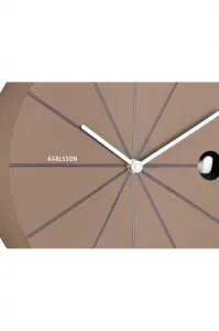 Nástenné hodiny s kukučkou Karlsson Destacado Cuckoo 28 cm hnedá farba