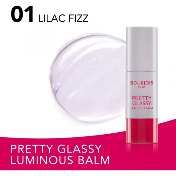 Bourjois Pretty Glassy multifunkčný rozjasňovač odtieň 01 Lilac Fizz 5 g