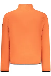 Oranžová fleecová mikina na zips