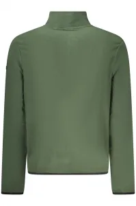 Zelená fleecová mikina na zips