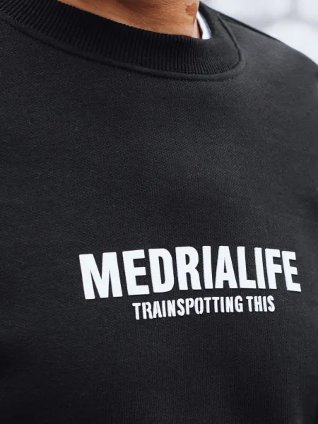 Čierna mikina Medrialife