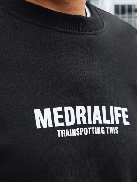 Čierna mikina Medrialife